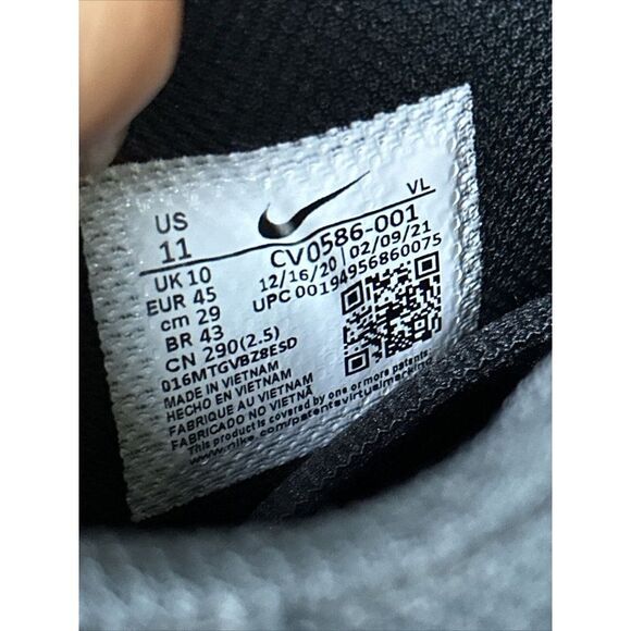 11 Nike Alpha Menace Varsity 3 Football Shoes Black CV0586-001 Lace Up Men’s 11 - Picture 8 of 8